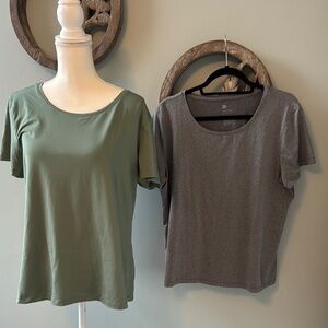 All in Motion Green Fitted Short Sleeve T-Shirt size XL